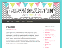 Tablet Screenshot of fourthgradefun.com